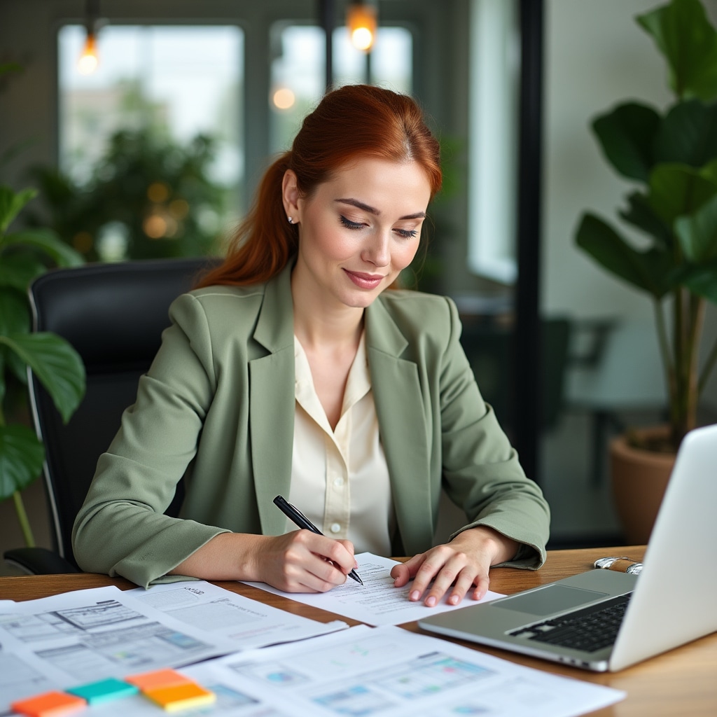 Documentation specialist reviewing knowledge capture materials
