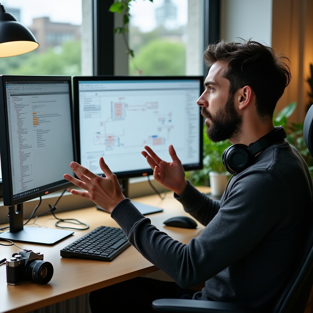 Knowledge systems architect planning digital database structure